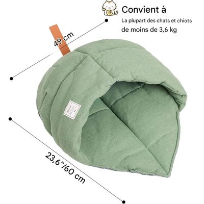 IntiMeg  Lit pour chat en forme de nid de feuilles