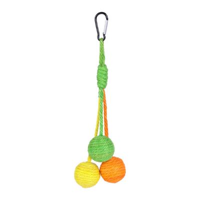 ZenPets Jouet pour chat en forme de balle en sisal suspendue