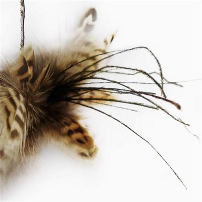 MCBOSON  Bille en rotin avec plumes et clochette