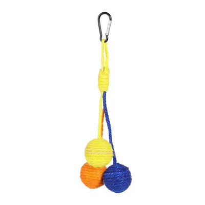 ZenPets Jouet pour chat en forme de balle en sisal suspendue
